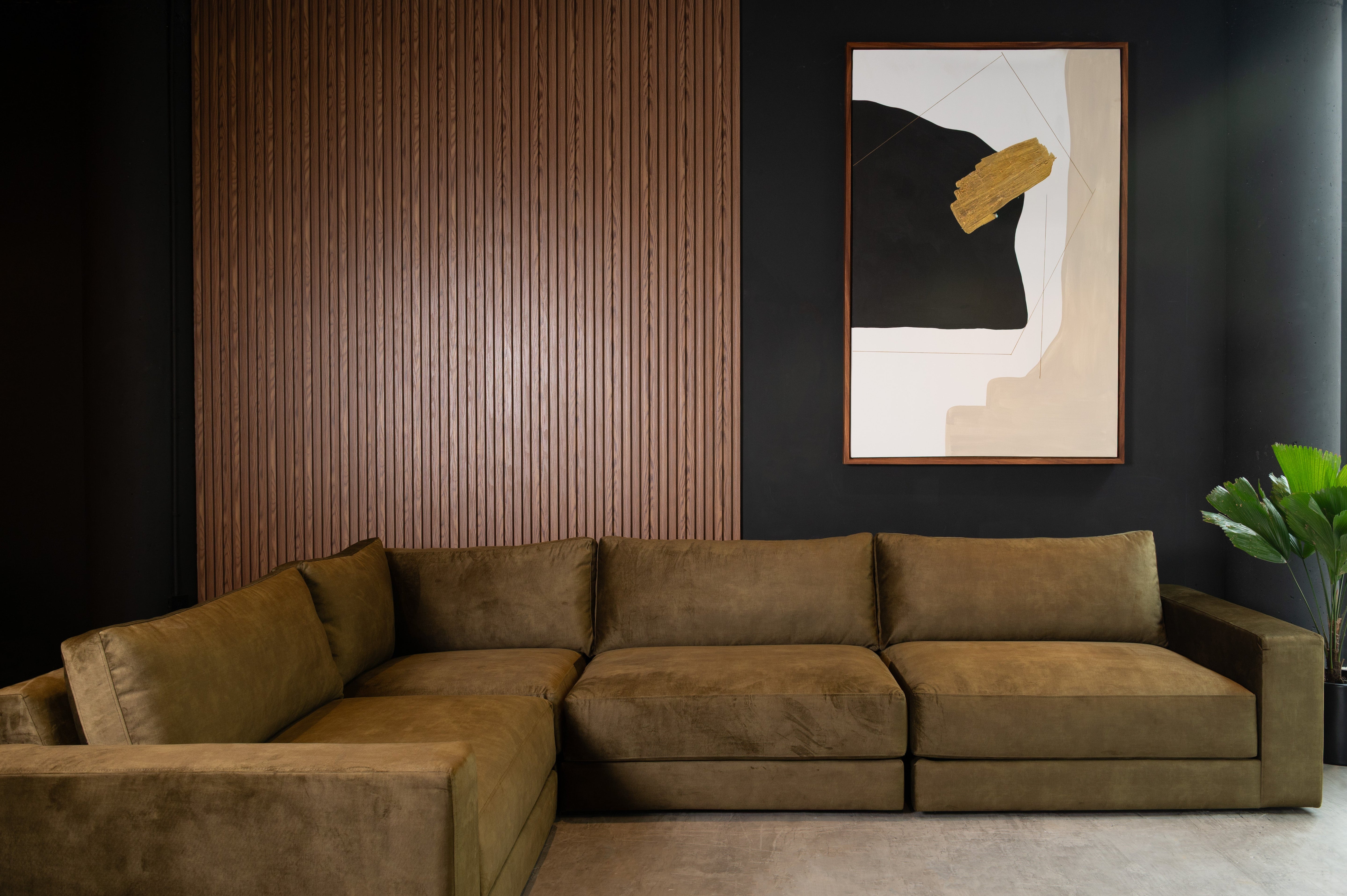 Escuadra Modular Kasa Chunky – Sofá en L Moderno para Sala Familiar