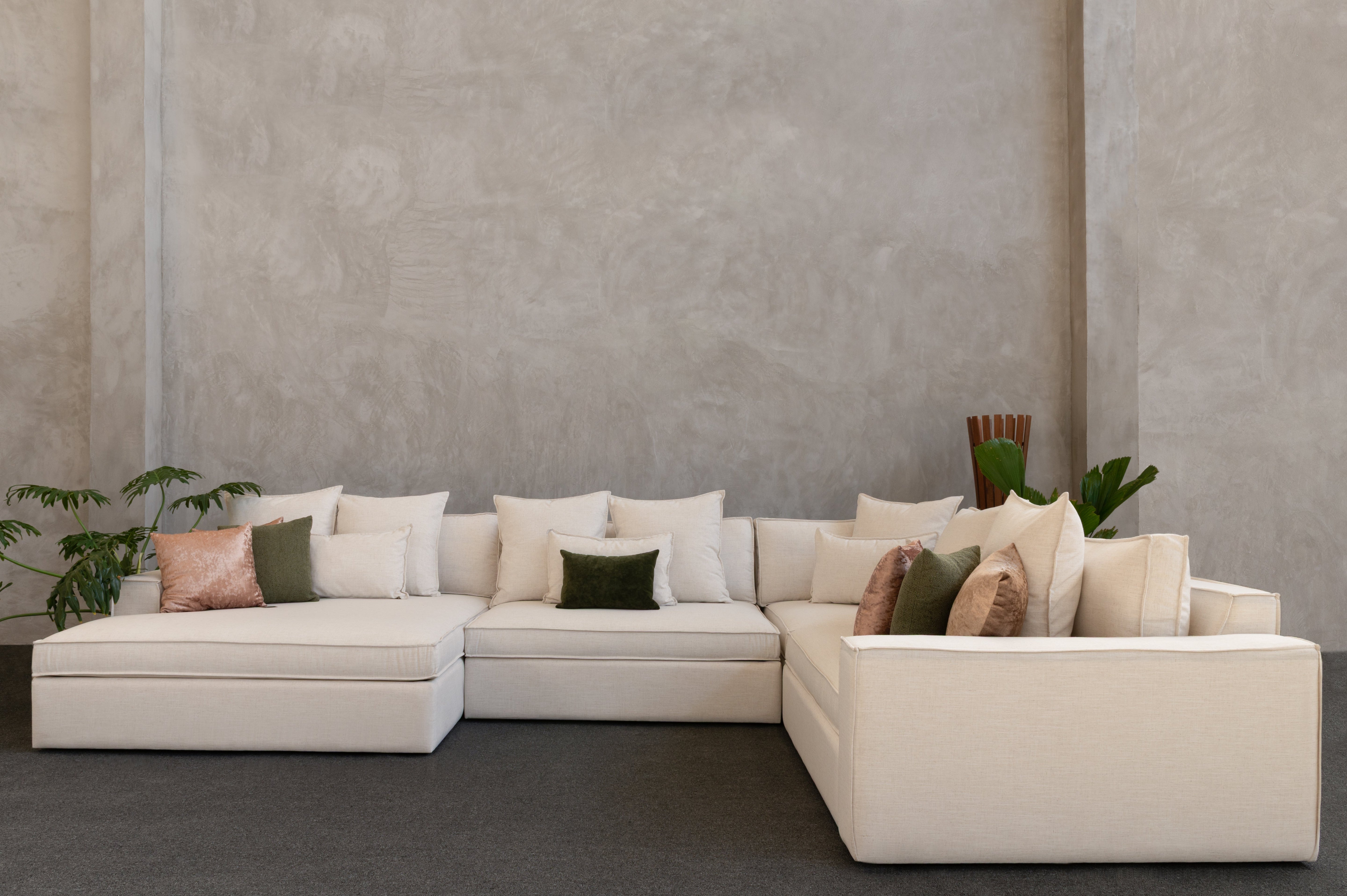 Escuadra Modular Biella – Sofá en L Moderno para Sala Familiar
