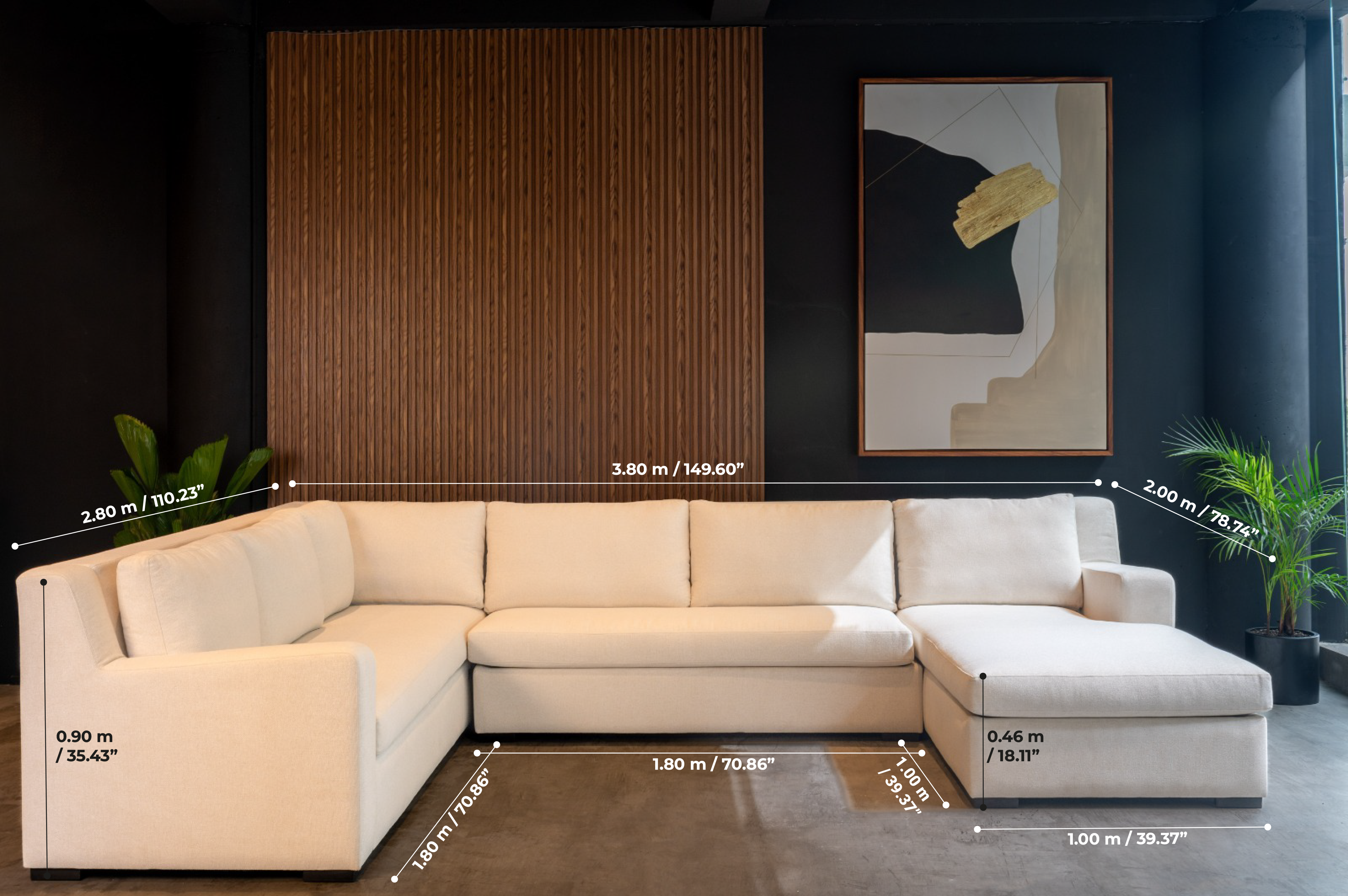 Sala Modular Bolonia – Sala en L Moderna y Amplia para Hogar