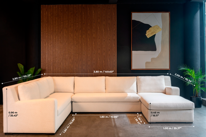 Sala Modular Bolonia – Sala en L Moderna y Amplia para Hogar
