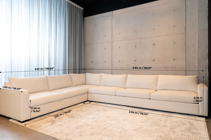 Sala Kasa 15 Modular – Sofá en L Elegante y Confortable para Sala