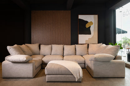 Sala Modular Lucca con Ottoman – Sofá Modular con Ottoman Elegante y Funcional
