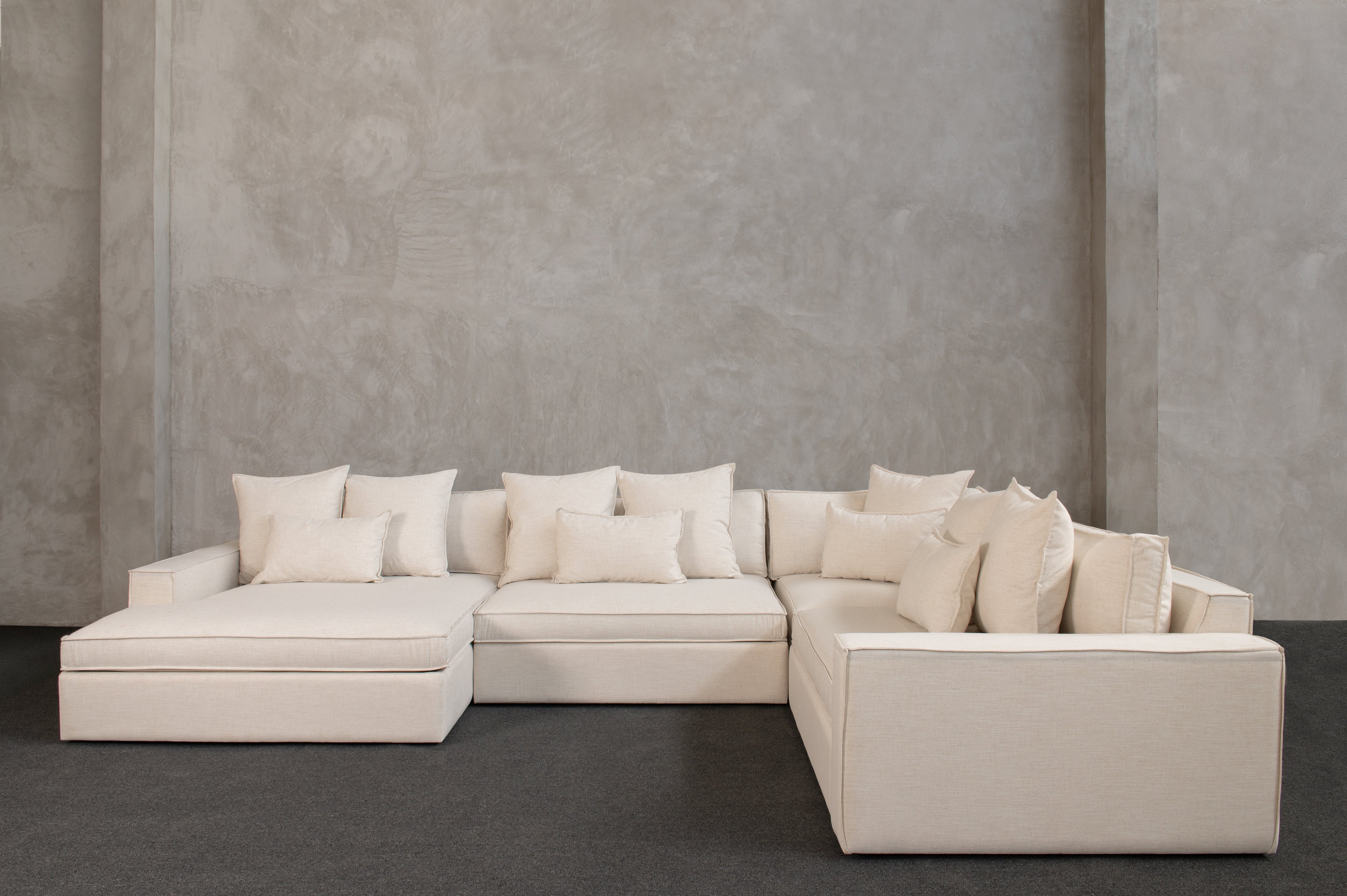 Escuadra Modular Biella – Sofá en L Moderno para Sala Familiar