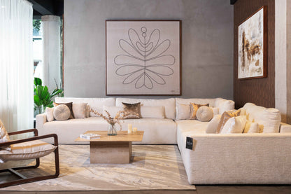 Sala Modular Monaco – Sala Esquinera Moderna y Funcional para Hogar