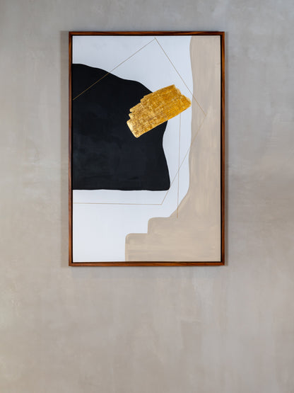 Cuadro Quarter Black Palermo – Decoración de Pared Moderna en Estilo Contemporáneo
