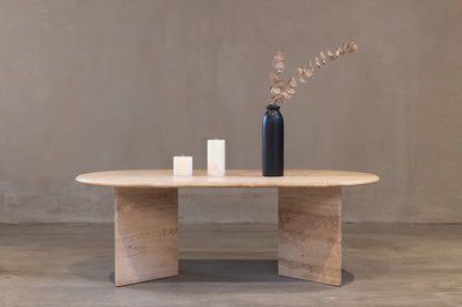 Mesa de Centro Oval – Diseño Ovalado Moderno para Sala Elegante