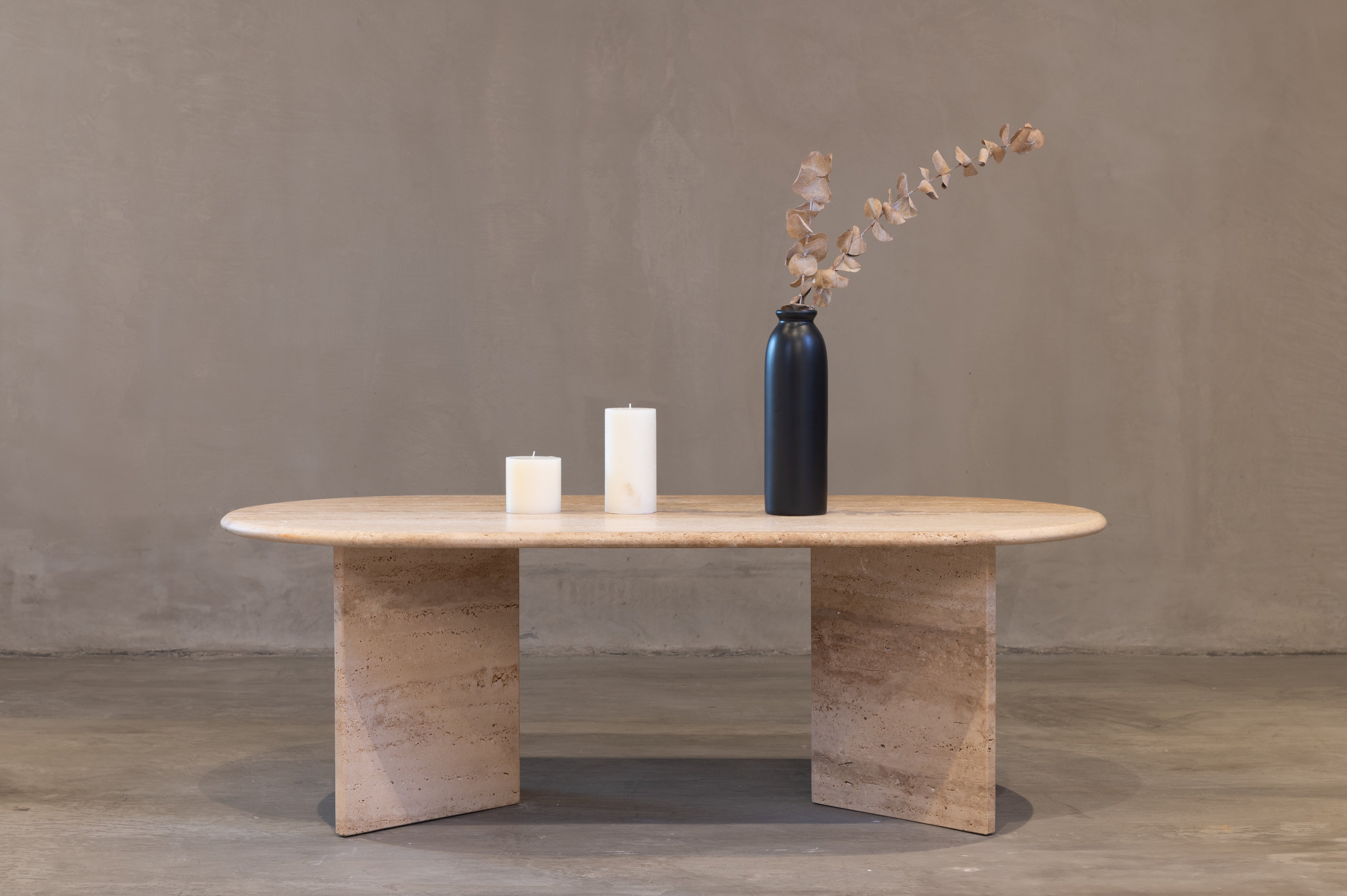 Mesa de Centro Oval – Diseño Ovalado Moderno para Sala Elegante